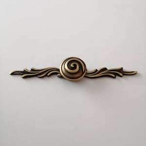 Antique Brass Drawer Knob, Swirl Pattern Drawer and Dresser Knob, Cabinet Knob, Furniture Pulls