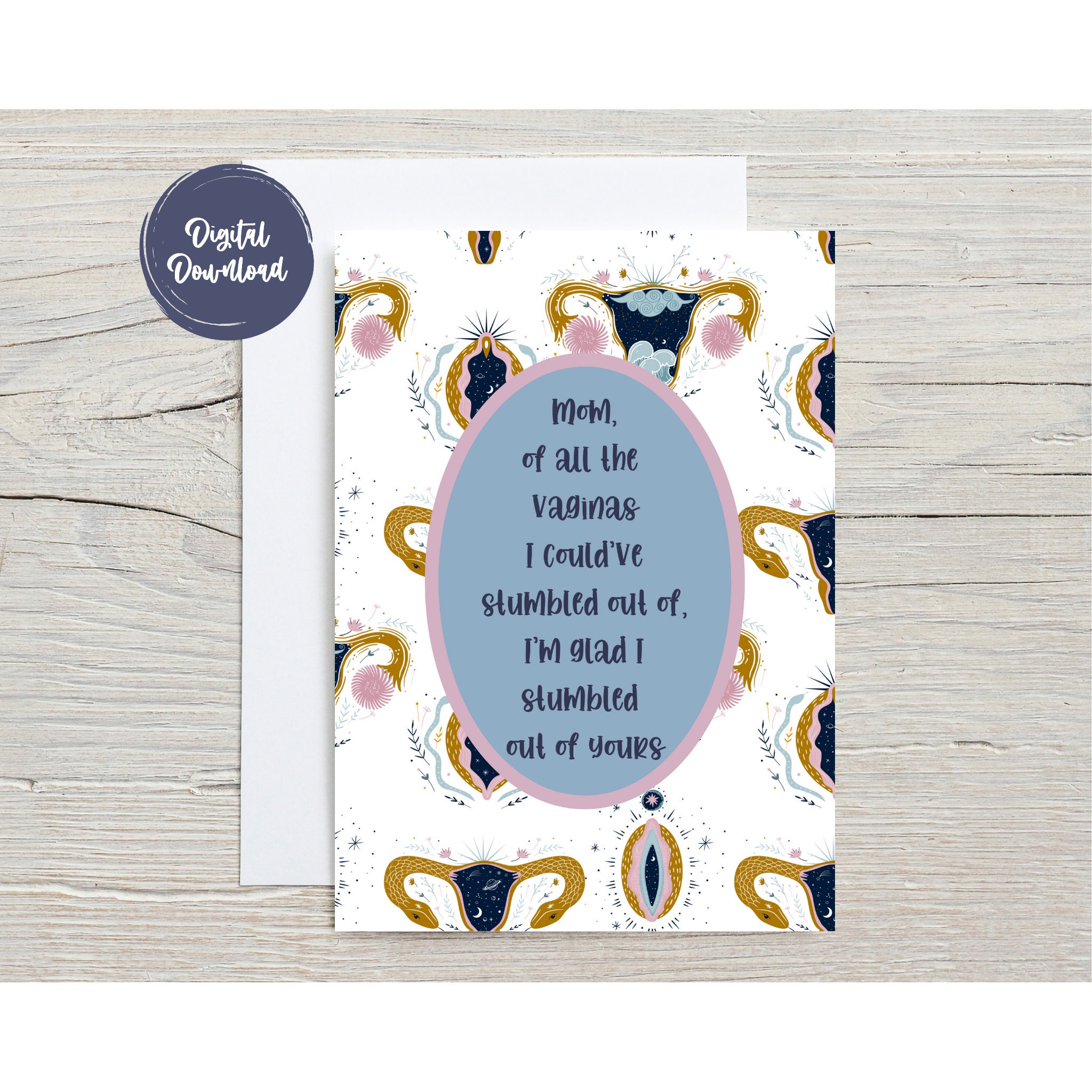 Mother's Day Card Funny Mothers Day Card Inappropriate - Etsy