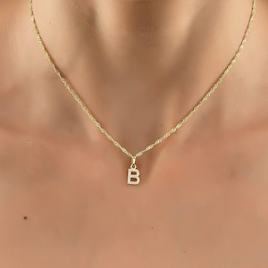 Collar con inicial pavé, collar de diamantes, regalo de Navidad, regalo de San Valentín, regalo del día de la madre, regalo de cumpleaños para ella, envío al día siguiente