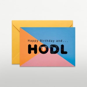 Biglietto d'auguri crittografico | Progetto Bitcoin | Biglietto di compleanno | Blockchain | Stampa Bitcoin | Regalo crittografico | HODL | Criptovaluta | Memo Bitcoin |