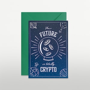 Bitcoin Wenskaart | Bitcoin Design | Verjaardagskaart | Blockchain | Bitcoin Print | Crypto Cadeau | Uniek Design kaart | Cryptocurrency |
