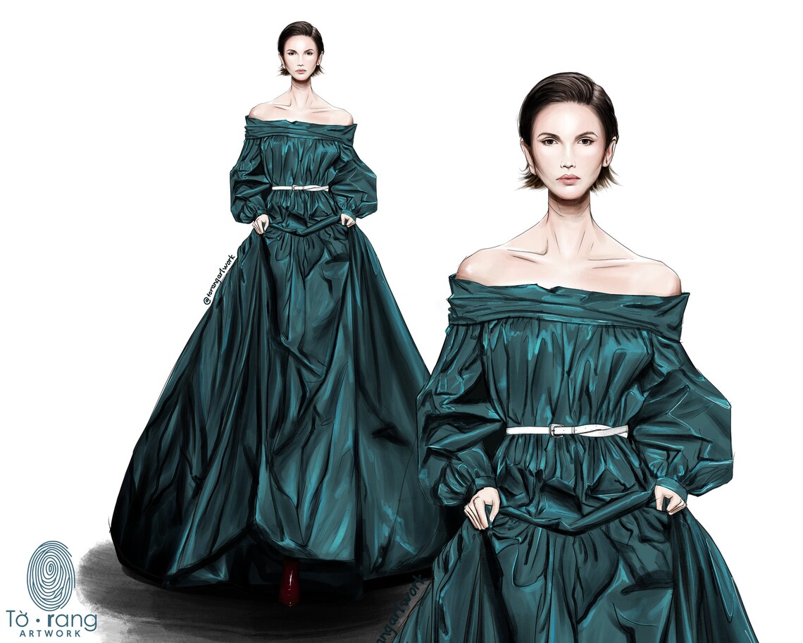 Custom Fashion Illustration - Etsy