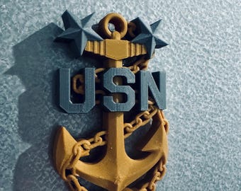 Navy Master Chief Anchor magnet.
