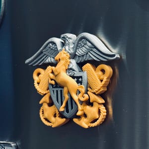 Navy Mustang Crest magnet