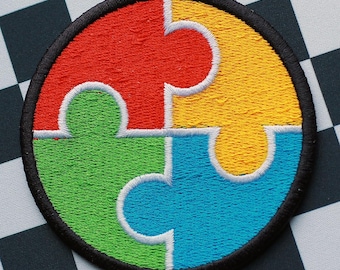 Autism Awareness Patch, kleurrijke patches, neurodivergent geschenk, spectrumgeschenken, geestelijke gezondheid, opstrijkbare patch, cadeaus voor autisten