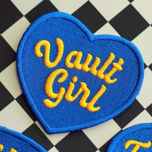 Vault Girl Embroidered Patch - For Cosplay, Cosplay Outfit, Nuclear Fallout, Video Game Gifts, Embroidered Patches, Gamer Birthday, For Bag