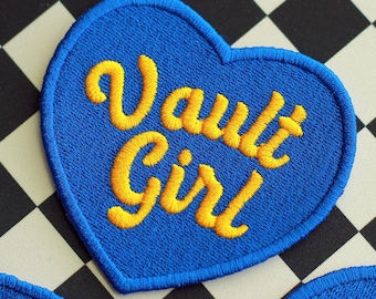 Vault Girl Embroidered Patch - For Cosplay, Cosplay Outfit, Nuclear Fallout, Video Game Gifts, Embroidered Patches, Gamer Birthday, For Bag