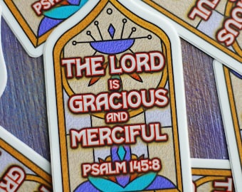 Salmo 145:8, Pegatinas Bíblicas Cristianas, Recuperación de Adicciones, Ideas de Regalos para Pastores, Regalos para, Pegatinas para Cuadernos, Regalos con Versículos Bíblicos, Citas de las Escrituras