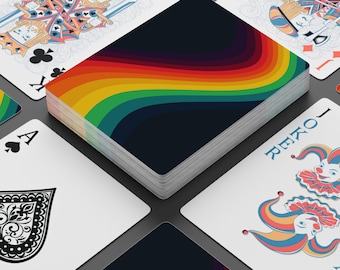 Rainbow Road Deck Of Cards - Rainbow Gifts, Fun Games, Gifts For Kids, Travel Game, Stocking Stuffer, Gifts Under 20, Vacation Fun Games