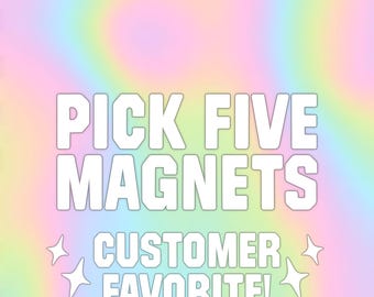 Juego de cinco imanes para nevera, imanes coloridos de arcoíris, decoración del hogar, regalo en oferta, ganga, regalos de cumpleaños, decoración de cocina, troquelados, nuevos