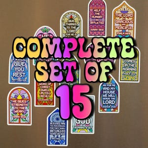 Bible Verse Magnet Set | worship devotional prayer scripture faith pastor preacher jesus christ bible verse church revival