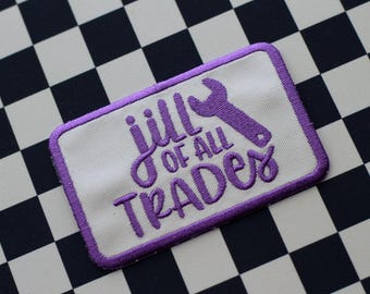 Parche divertido para gorra de camionero Jill Of All Trades, regalos para mujeres manitas, parches bordados, frases motivacionales, regalo de autocuidado, parche bonito para chicas.