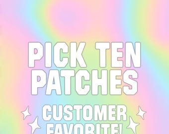 ¡Nuevo! Set de diez parches: parches para gorra de camionero, chaleco, bordado, parche termoadhesivo, accesorio para coser, regalos, amigos, mochila, bolso.