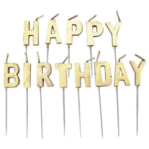 Velas de feliz cumpleaños
