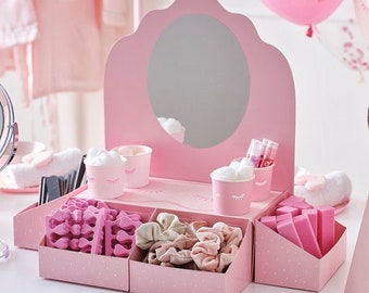 Pink Pamper Party Pamper Station and Treat Stand