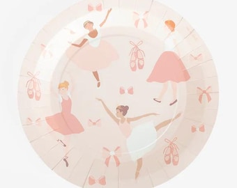 Ballerina Party Paper Plate