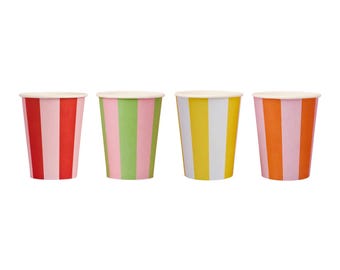 Bright Stripe Paper Party Cup
