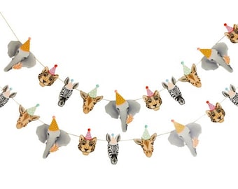 Party Animal Garland with Pom Poms