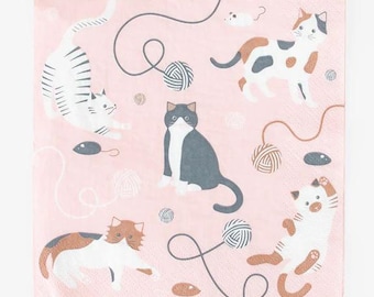 Cats Kittens Kitty Cat Party Paper Napkins
