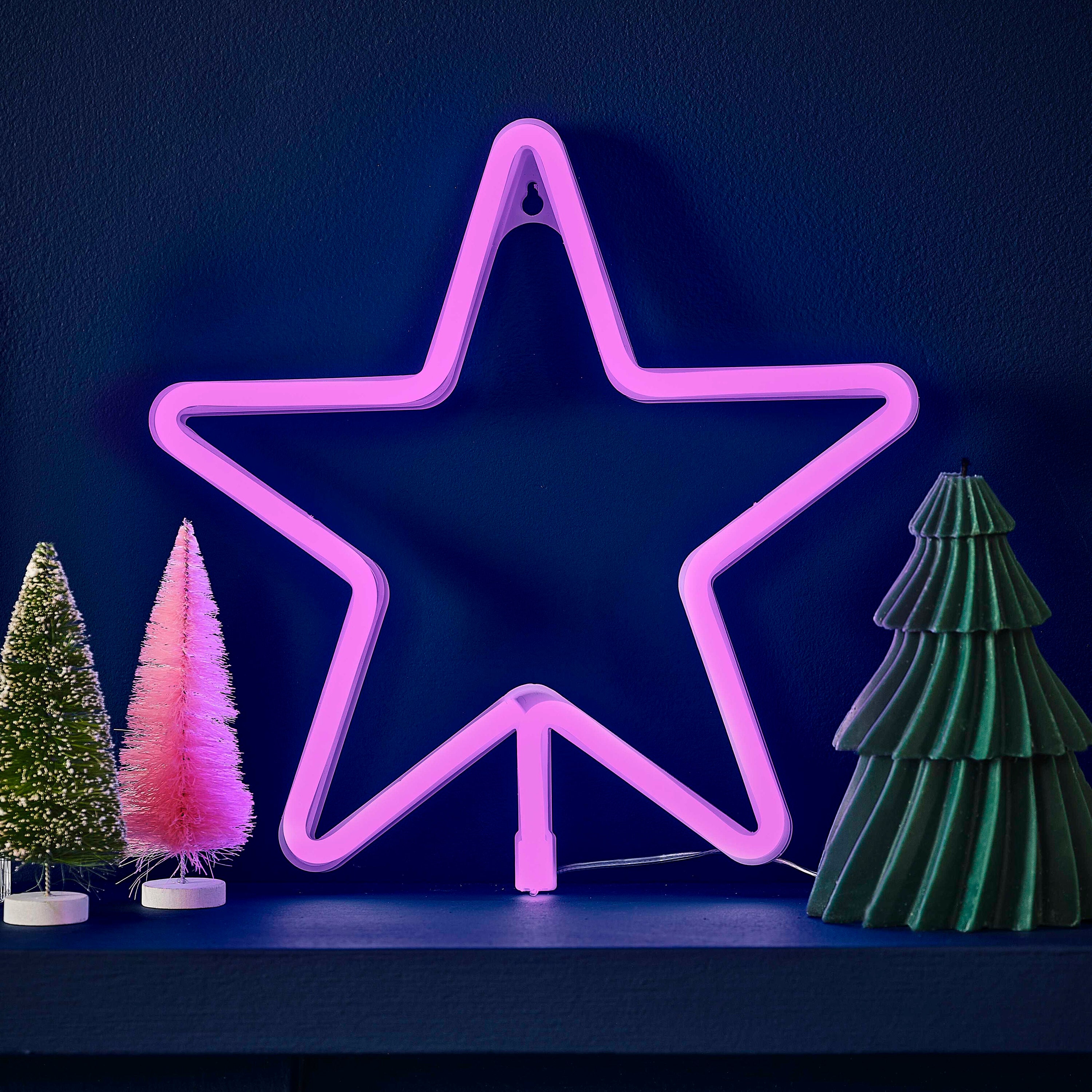 Pink on sale star lights