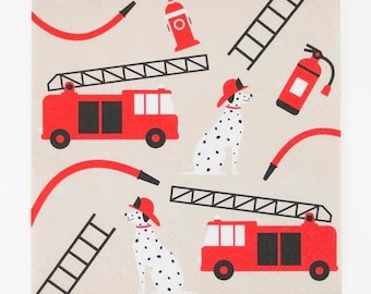 Fire Fighters Party Paper Napkins