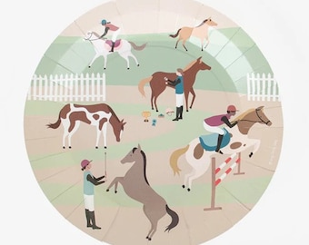 Horse Themed Party Paper Plate