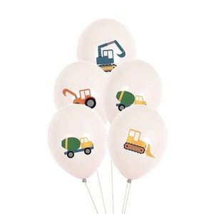 Palloncini per feste a forma di escavatore e veicolo da costruzione