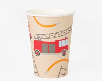 Fire Fighters Fire Engine, Party Paper Cup