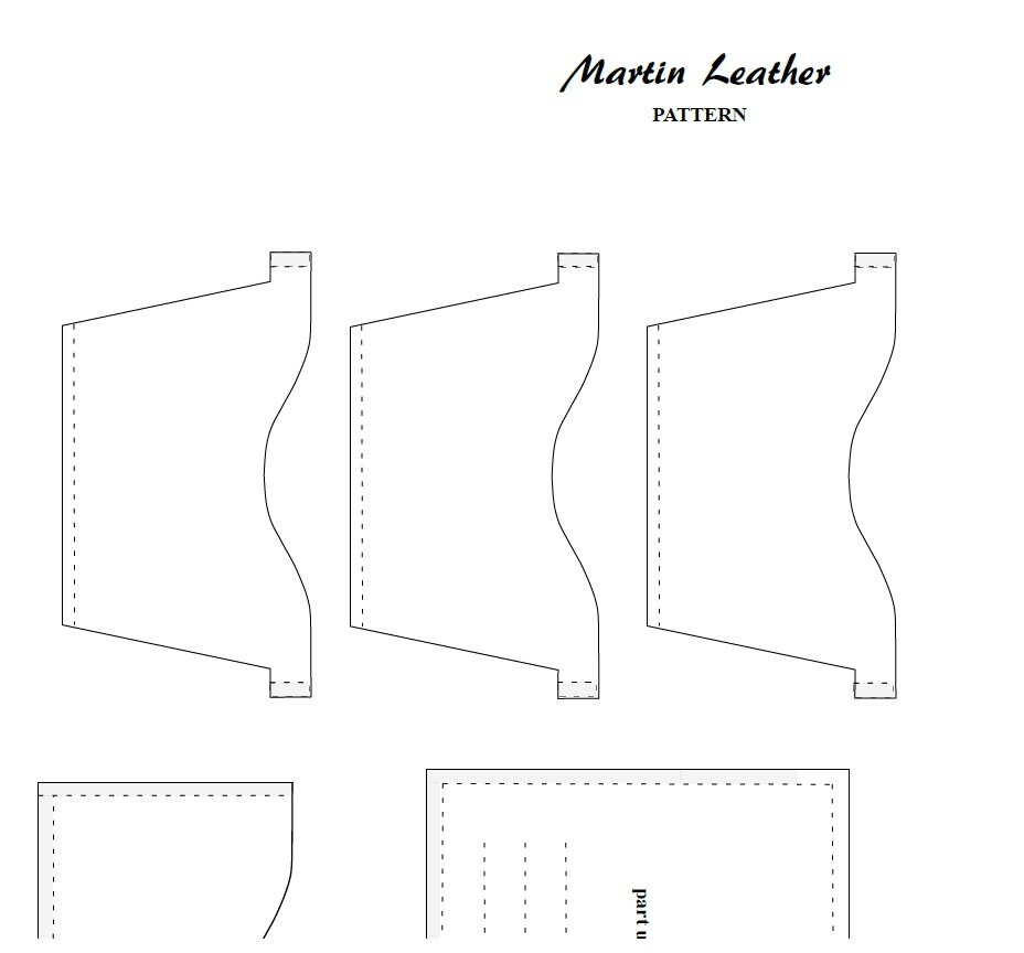 PDF PATTERN Leather Wallet Coincard Template Etsy