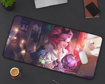 Seraphine LoL Desk Mat - League of Legends - Seraphine Wallpaper - Gaming Desk Mat - League of Legends Wallpaper - Gaming Mouse Pad