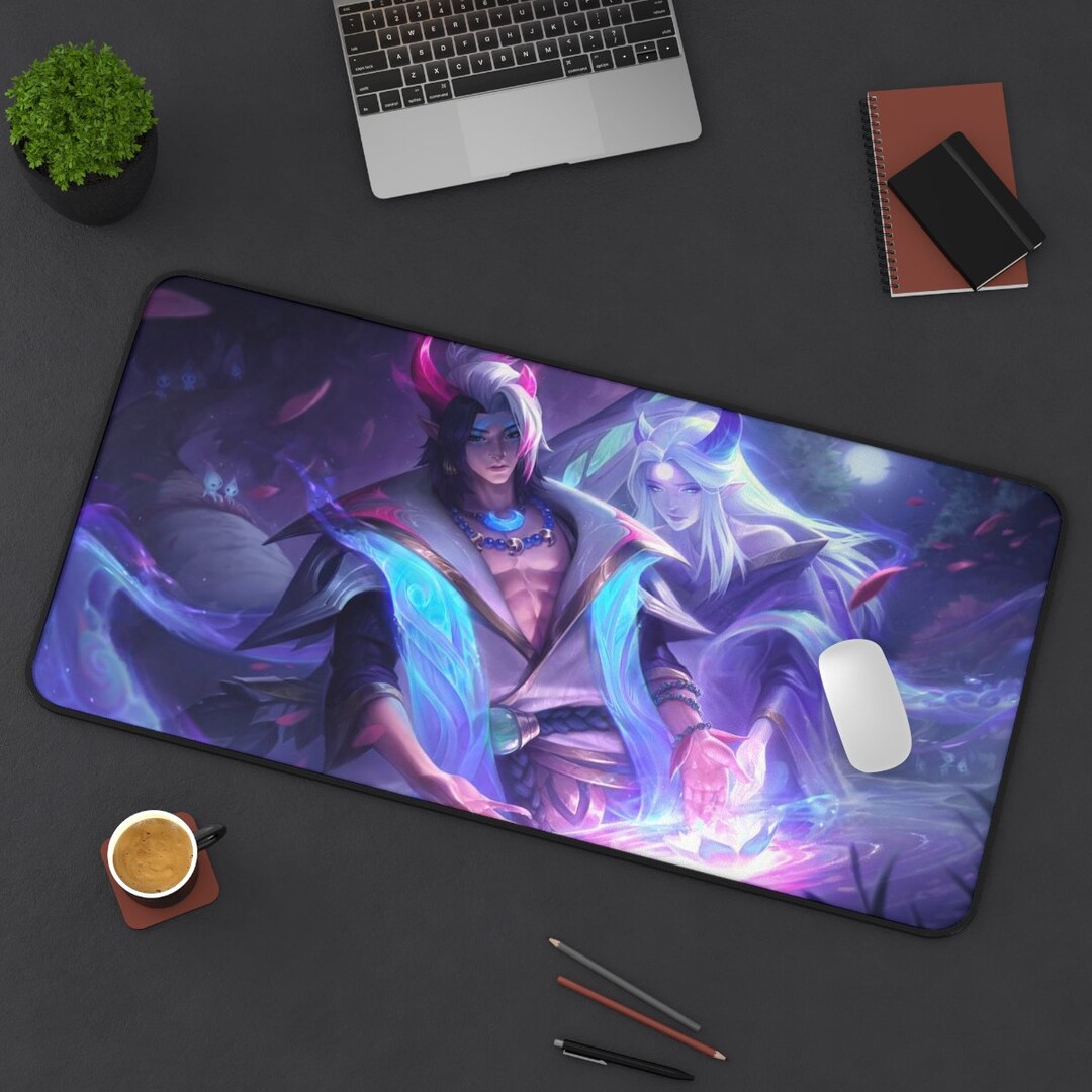 Aphelios Lol Desk Mat League of Legends Aphelios Wallpaper Gaming Desk ...