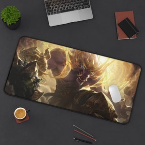 Warwick LoL Desk Mat - League of Legends - Warwick Wallpaper - Gaming Desk Mat - League of Legends Wallpaper - Gaming Mouse Pad