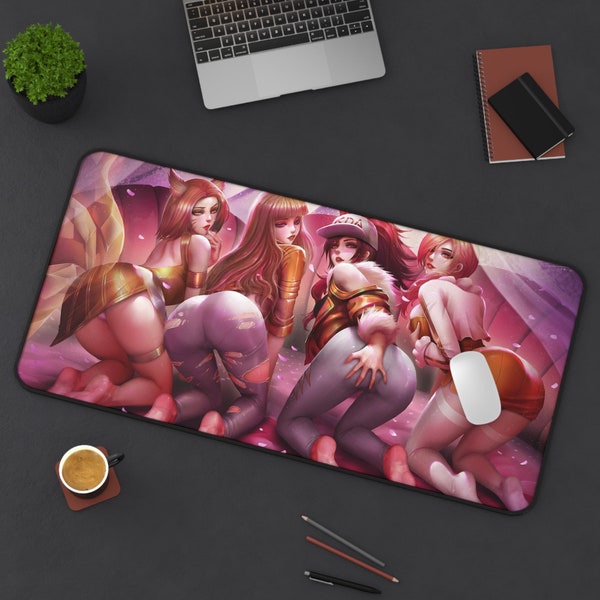 Prestige K/DA Girls Desk Mat - League Of Legends Mouse Pad - Prestige K/DA Girls Mouse Pad - League Of Legends Desk Mat