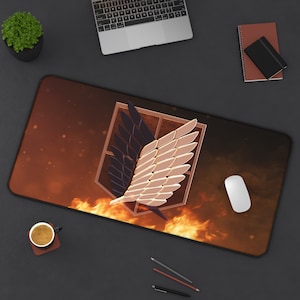 Anime shingeki no kyojin colossal titan jpg Custom Gaming Mat Desk