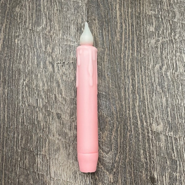 Pink Flameless Candles Etsy