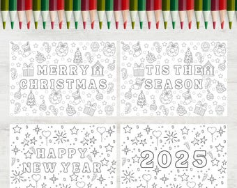 Colouring, Festive, Christmas, Digital Download