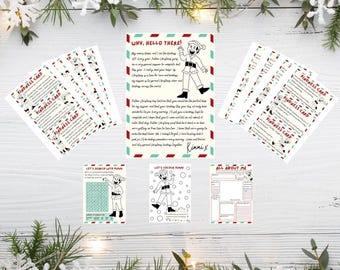 Elf Kindness Cards, 24 Day Elf Kit, Digital Download Kimmi the Kindness Elf Kit