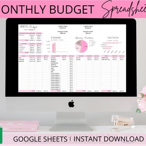 Monthly Budget Editable Google Spreadsheet Template