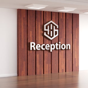 Letrero de recepción, letrero de hotel, letrero de letras, letra dorada, carta plateada, letra negra, letrero de letras, letrero de pared