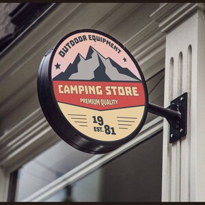 Store Sign, Camping Store Sign, Store Signs, custom store sign, Metal Sign, Business Name Sign, 3D Logo, Sign Wall Logo, Outdoor Sign