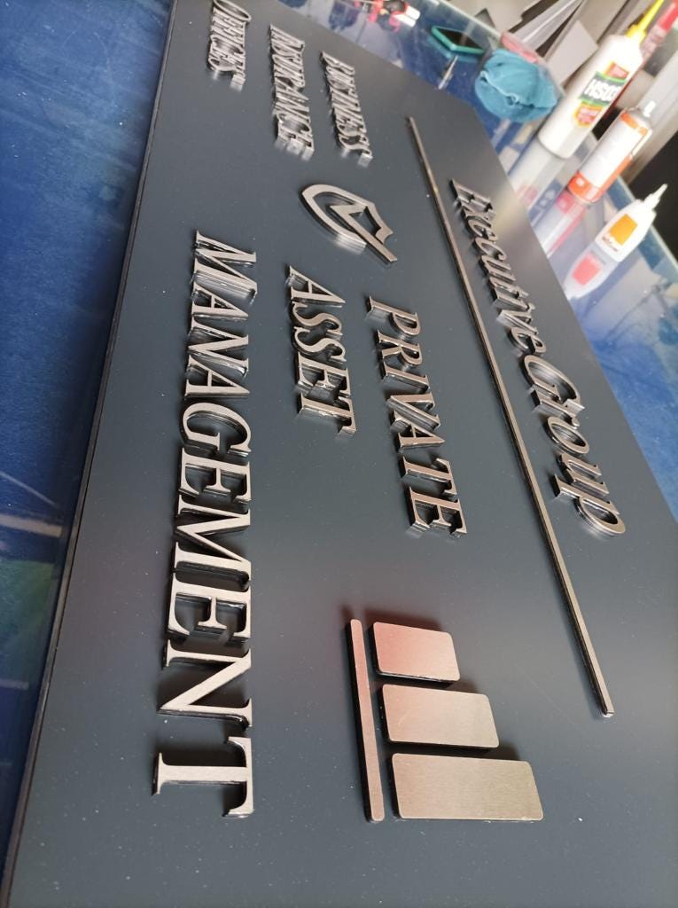 Custom Metal Logo Sign | 3D Business Wall Decor - Etsy