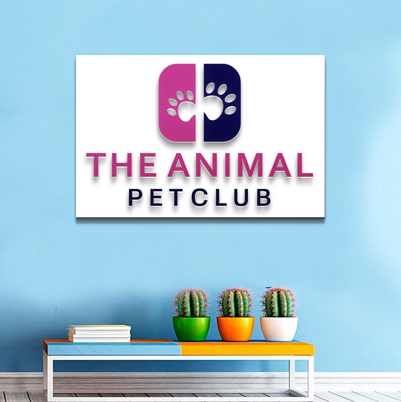 Pet Store Sign Pet Shop Logo Pet Center Shop Pet Clup Sign Etsy