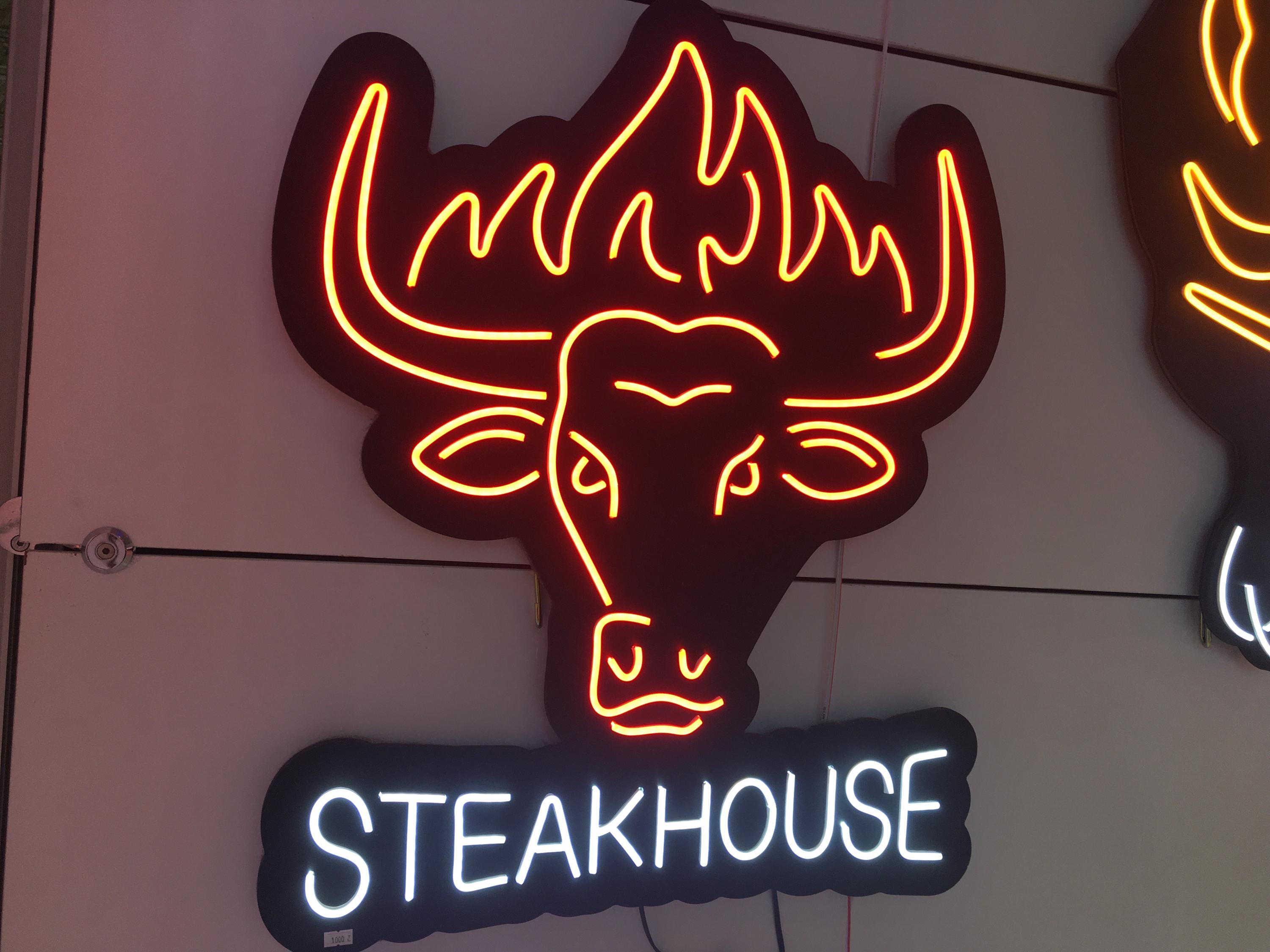 Character Neon Sign, 3d Business Decor, Plexiglass Customized Signage ...
