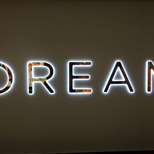 Custom Backlit Logo Sign, Personalized Illuminated Sign