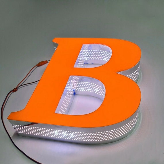 Custom Led Illuminated 3D Letters Custom Shop Signs Signs Etsy