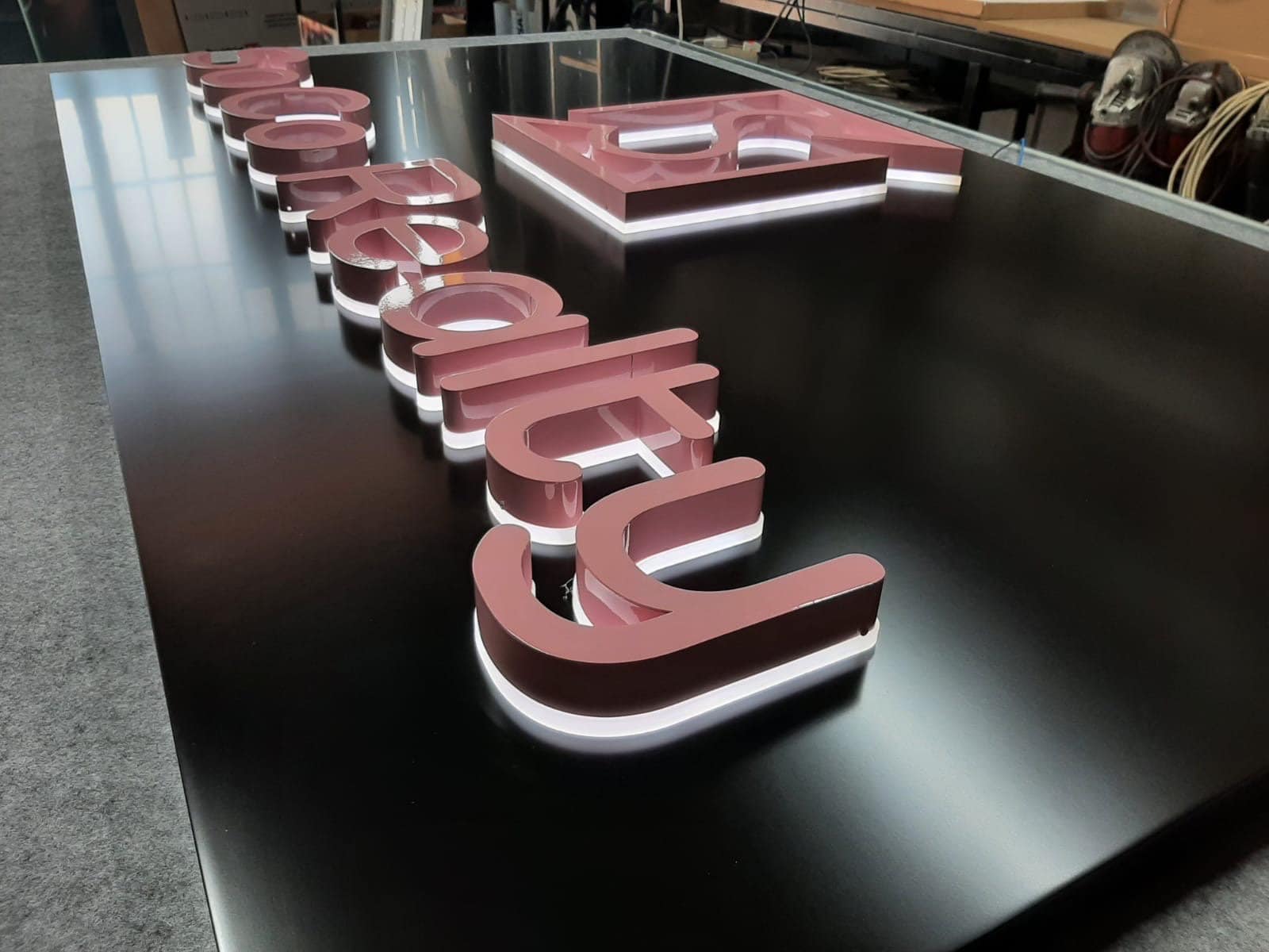 Oven Painted Floor Signage, Colorful Signage, Custom Sign, Business ...