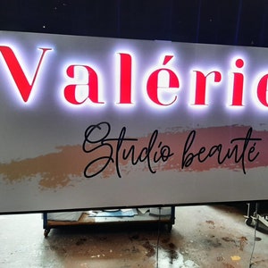 3D Backlit Sign, 3d led signage Custom outdoor-indoor light Sign, Company Led Sign, Office Logo, Name Logo Sign, Stainless Steel Metal Sign