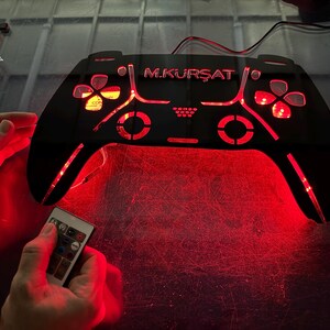 Personalized Gamer Tag Led Sign, Custom Game Console RGB Led Light ...