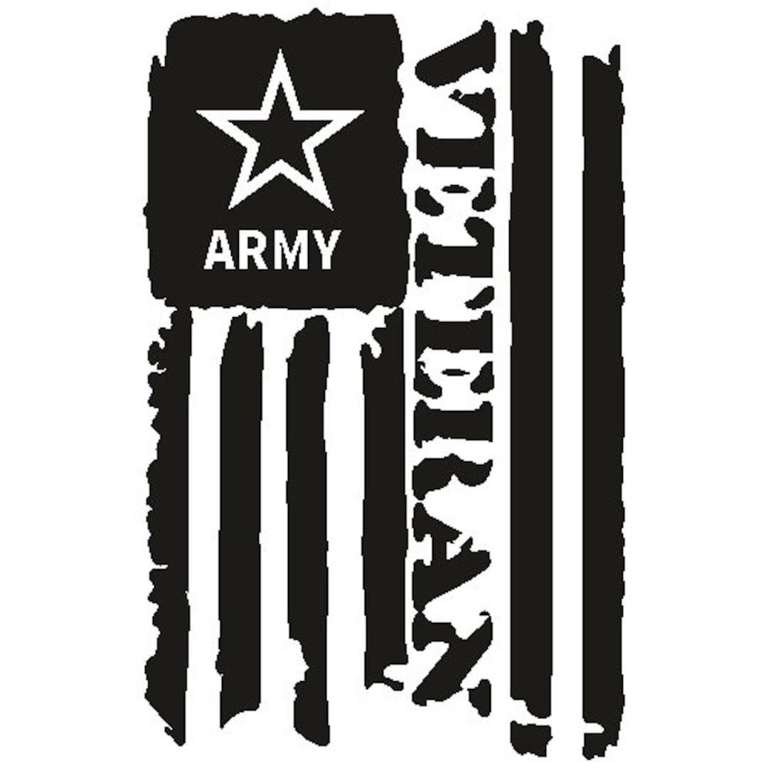 US Army Veteran Flag SVG - Etsy