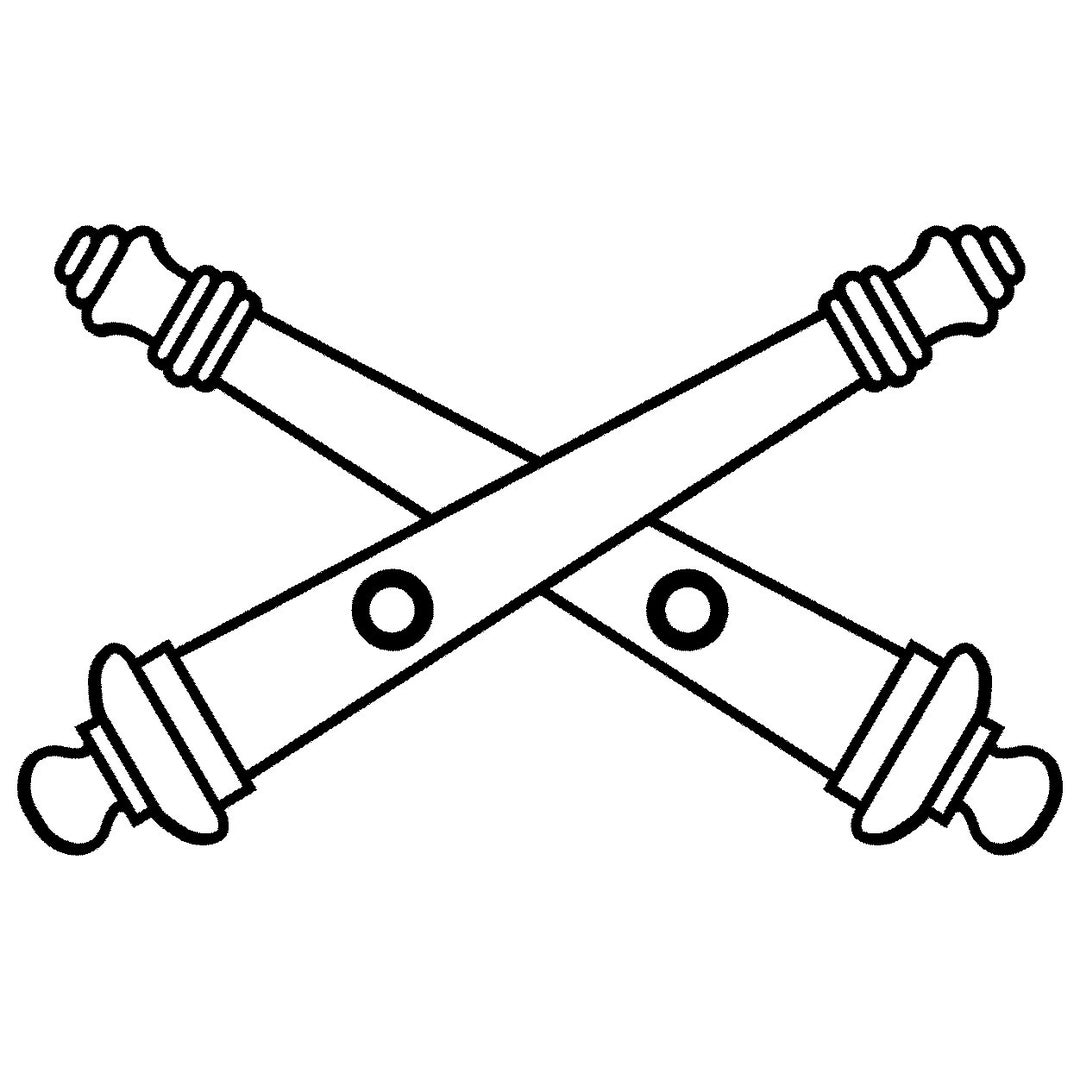Artillery Emblem SVG Etsy